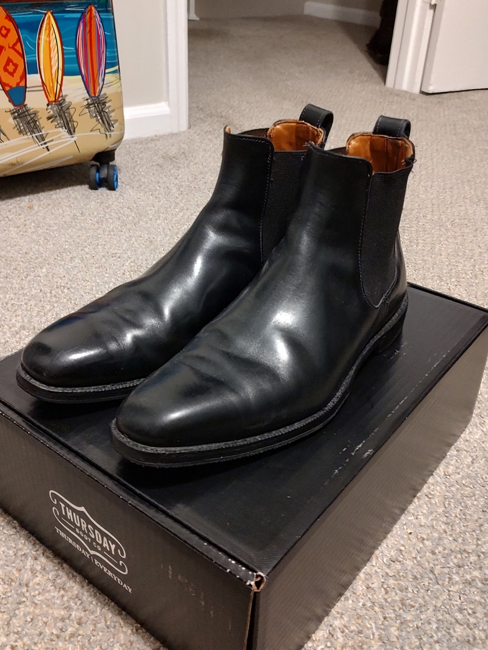 Allen Edmonds Liverpool 10D Black Chelsea Boots